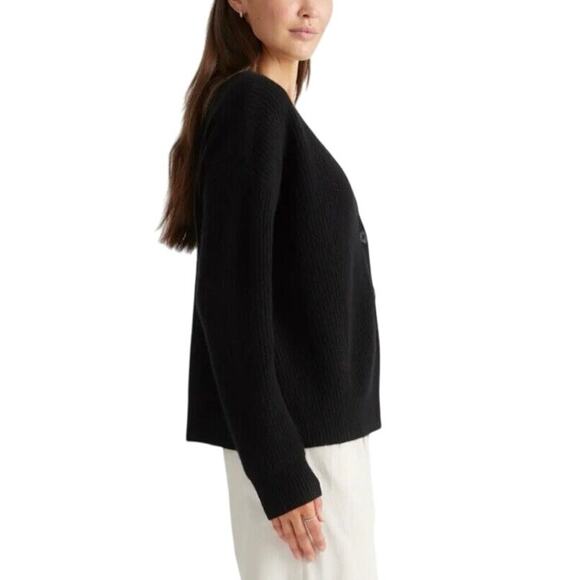 NWOT Quince Mongolian Cashmere Fisherman Cropped Cardigan Sweater Women’s XL - Picture 2 of 10